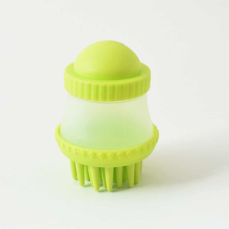 CLEAN WORLD Wholesale Silicone‑Rubber Pet Bath Brush, Gentle Squeezable Soap Bubble Massage Tool for Dogs Cats