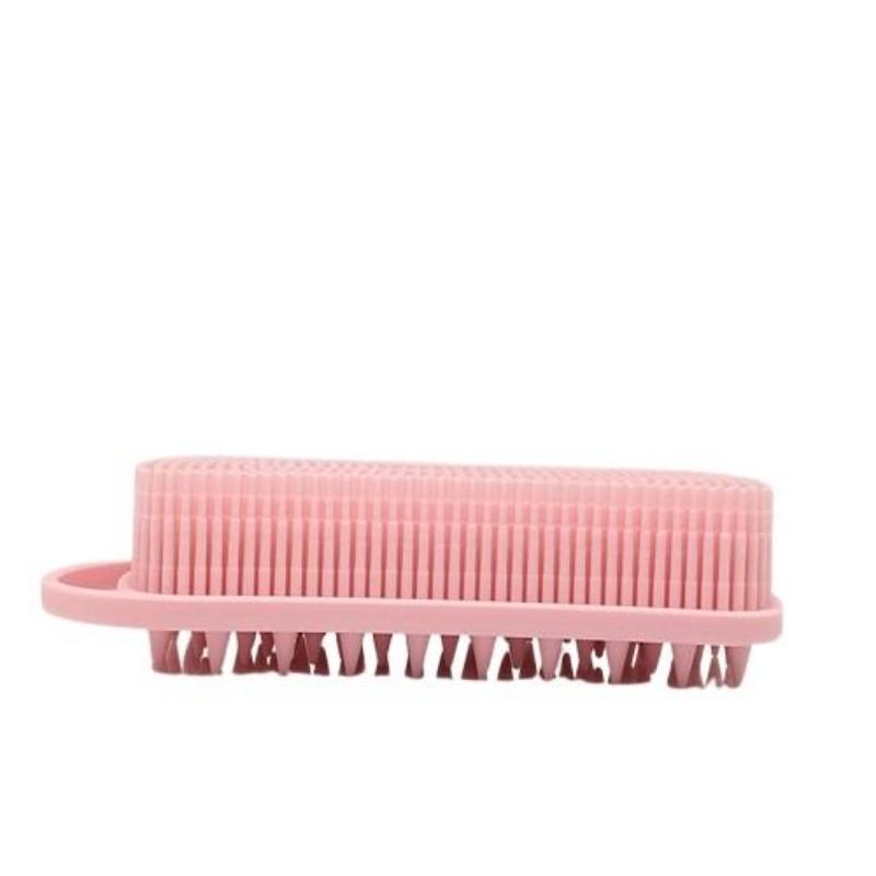CLEAN WORLD OEM ODM Double‑Sided Silicone Baby Bath Brush | Infant Sensory Integration Training Touch Brush for Shower & Hair Washing