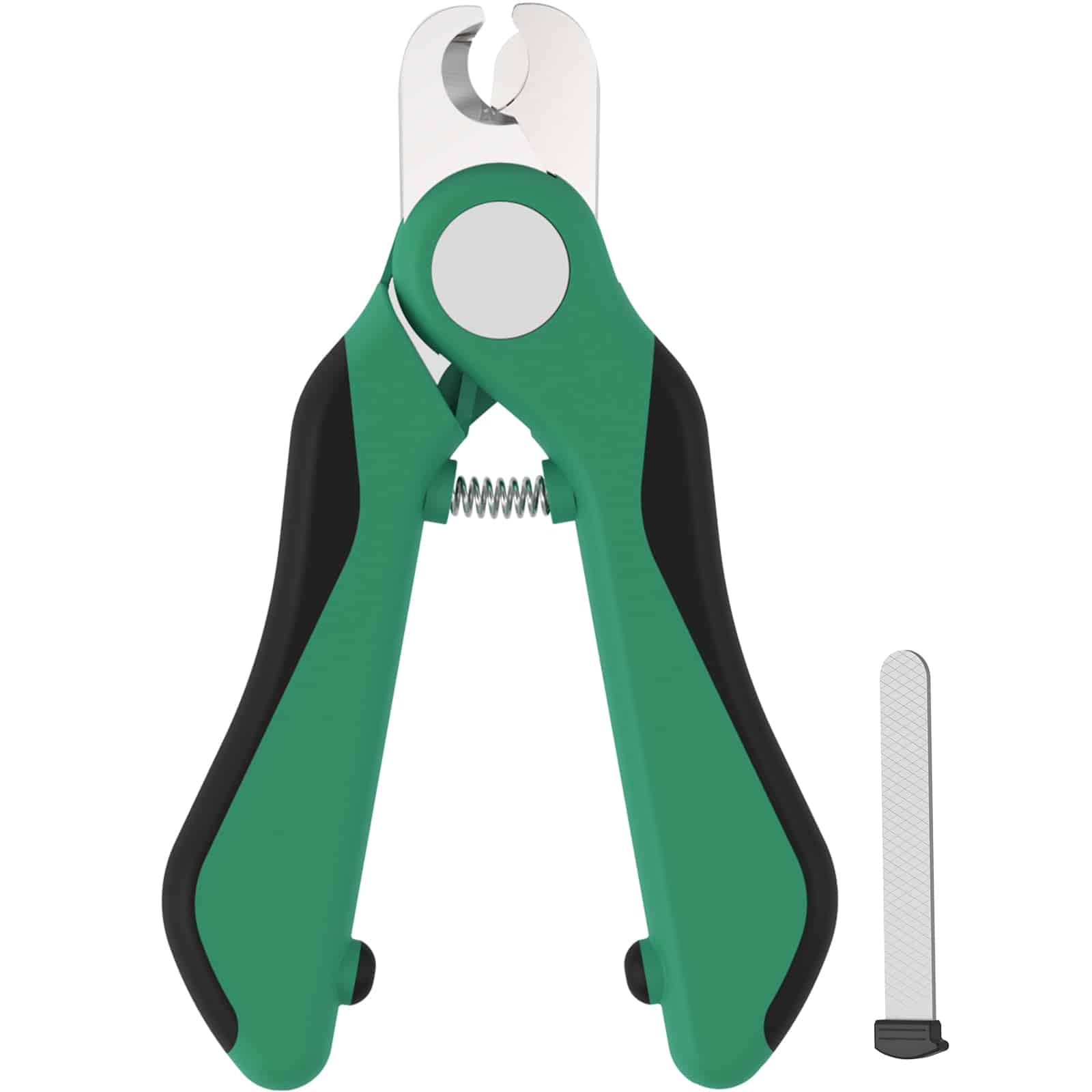 CLEAN WORLD Durable TPR Handle Pet Nail Clippers, Heavy Duty Claw Trimmer with Silicone Cover