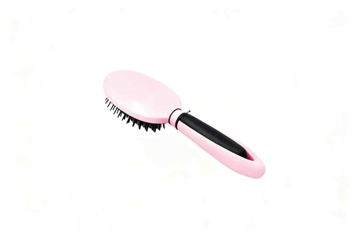 CLEAN WORLD Soft Air Cushion Paddle Hair Brush, ABS Plastic Salon Hair Brush with UV Printing, Gentle Detangling Hair Comb for Home & Salon Use