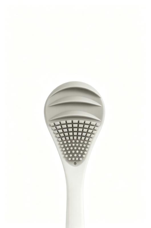 CLEAN WORLD Double‑Sided Tongue Scraper Brush, PP+TPR Soft Rubber Tongue Coating Cleaner, Deep Cleaning Oral Care Tool for Fresh Breath & Antibacterial Use