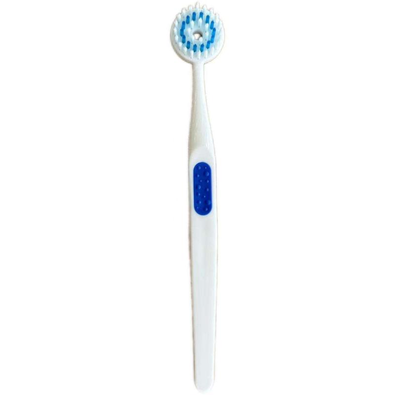 CLEAN WORLD Private Label PP+TPE Tongue Cleaner Brush, 19.4cm Portable Plastic Dental Scraper for Bad Breath Removal, Customizable Oral Care Tool