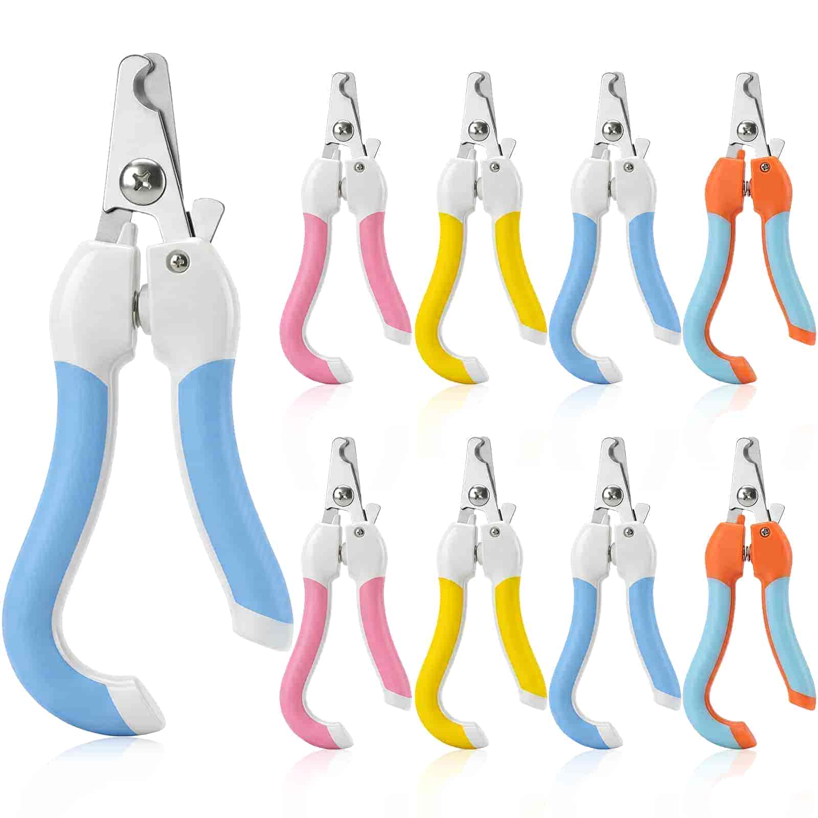 CLEAN WORLD Sturdy Dog Toenail Trimmer with Non-Slip Handle, Home Grooming Tool for Pets