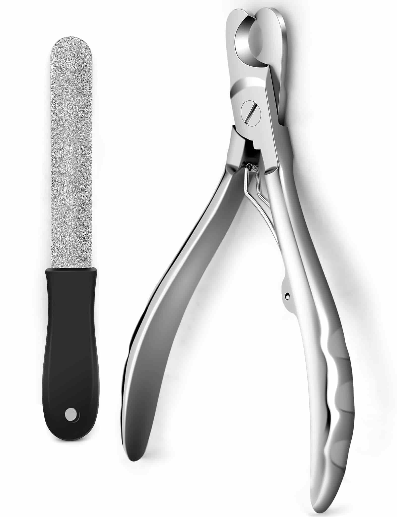 CLEAN WORLD Upgrade Wide Open Dog Nail Clippers, Heavy Duty Nail Trimmer for Large Dogs Thick Nails