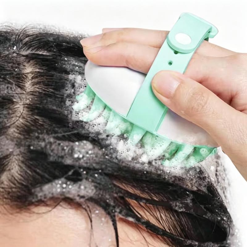 CLEAN WORLD Handheld Silicone Scalp Massager Brush | Eco‑Friendly PP Material Hair Shampoo Brush for Daily Scalp Care
