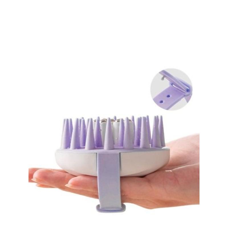 CLEAN WORLD Handheld Silicone Scalp Massager Brush | Eco‑Friendly PP Material Hair Shampoo Brush for Daily Scalp Care