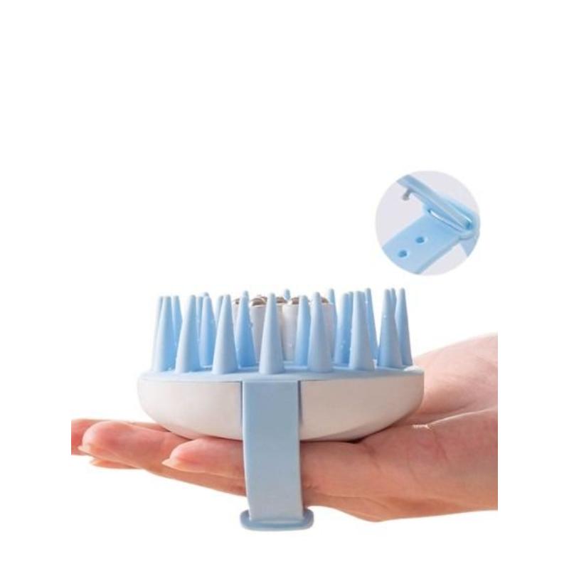CLEAN WORLD Handheld Silicone Scalp Massager Brush | Eco‑Friendly PP Material Hair Shampoo Brush for Daily Scalp Care