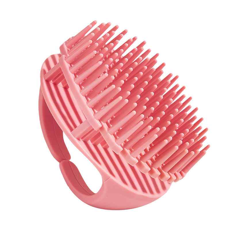CLEAN WORLD Custom Logo Soft Silicone Shampoo Brush, Hand‑Held Scalp Massage Comb, Gentle Hair Scrubber for Deep Scalp Cleaning, Dandruff Removal