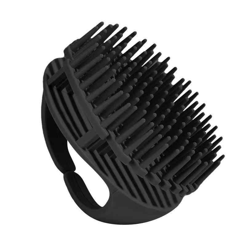CLEAN WORLD Custom Logo Soft Silicone Shampoo Brush, Hand‑Held Scalp Massage Comb, Gentle Hair Scrubber for Deep Scalp Cleaning, Dandruff Removal
