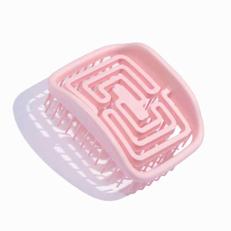 CLEAN WORLD Maze‑Style Hollow Scalp Massager Brush | Soft Silicone Hair Shampoo Comb for Deep Cleaning & Relaxing Massage