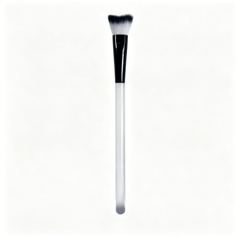 CLEAN WORLD Curved Lash Extension Cleaning Brush | Soft Synthetic Hair Eyelash Shampoo Brush for Eyelash Deep Cleansing & Daily Care