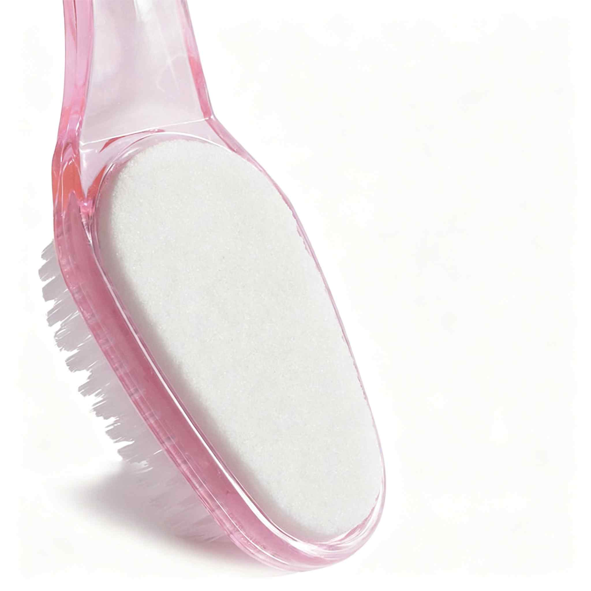 CLEAN WORLD Dual‑Function Foot Scrubber Brush, Natural Pumice Stone & Soft Bristles for Deep Exfoliation & Daily Foot Pedicure Care