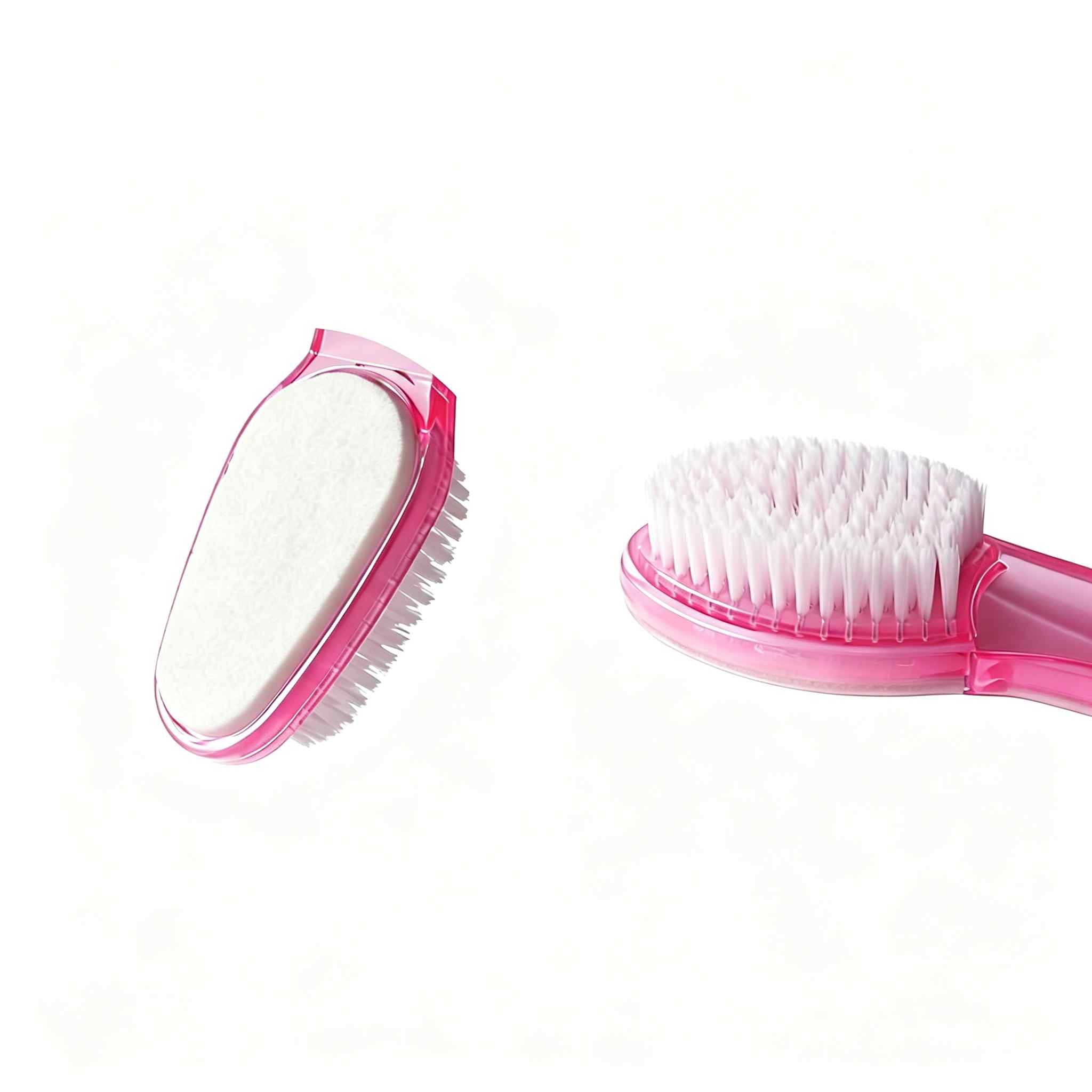 CLEAN WORLD Dual‑Function Foot Scrubber Brush, Natural Pumice Stone & Soft Bristles for Deep Exfoliation & Daily Foot Pedicure Care