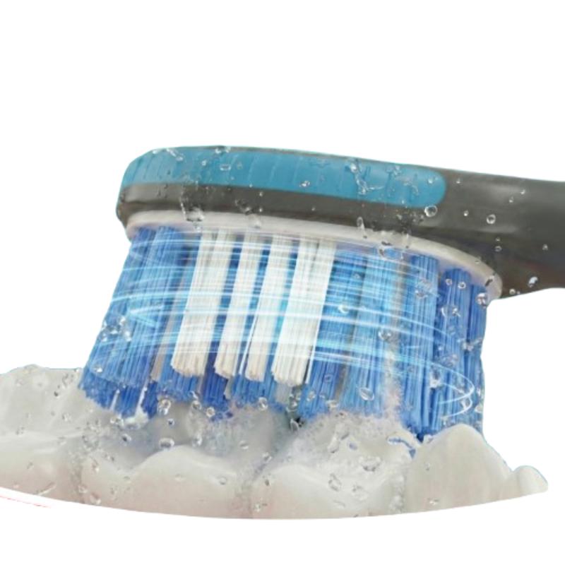 CLEAN WORLD Advanced Sonic Vibrating Toothbrush – Full Mouth Deep Clean with 360° Charcoal Bristles
