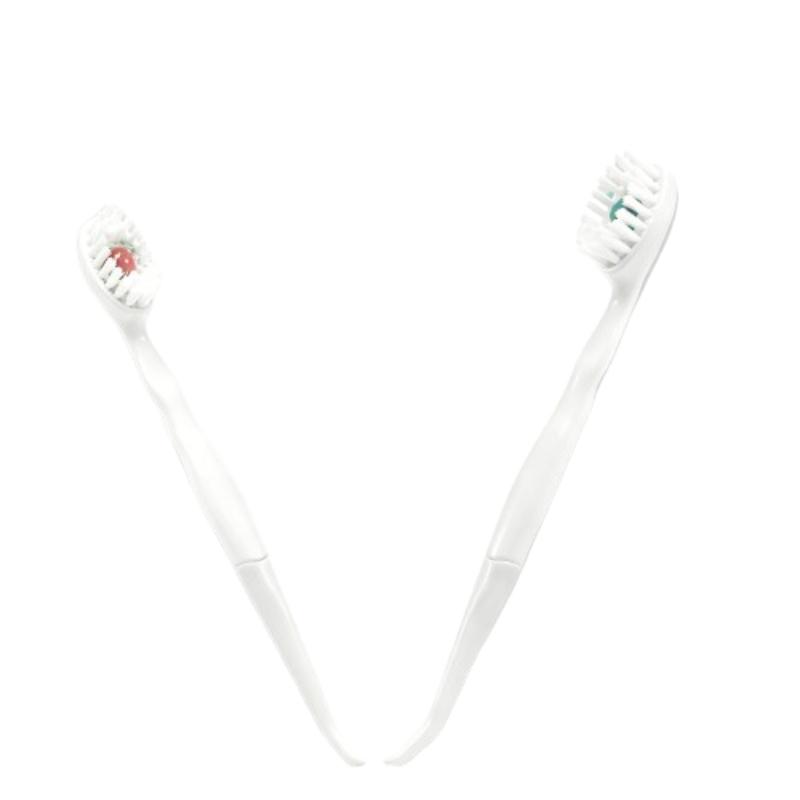 CLEAN WORLD Pre-Pasted Travel Toothbrushes with Built-in Floss Pick, Waterless Disposable Toothbrushes for On-the-Go, Camping, After Meals & Braces, Mint & Peach Scented, Soft Bristles, Pocket-Sized Oral Care