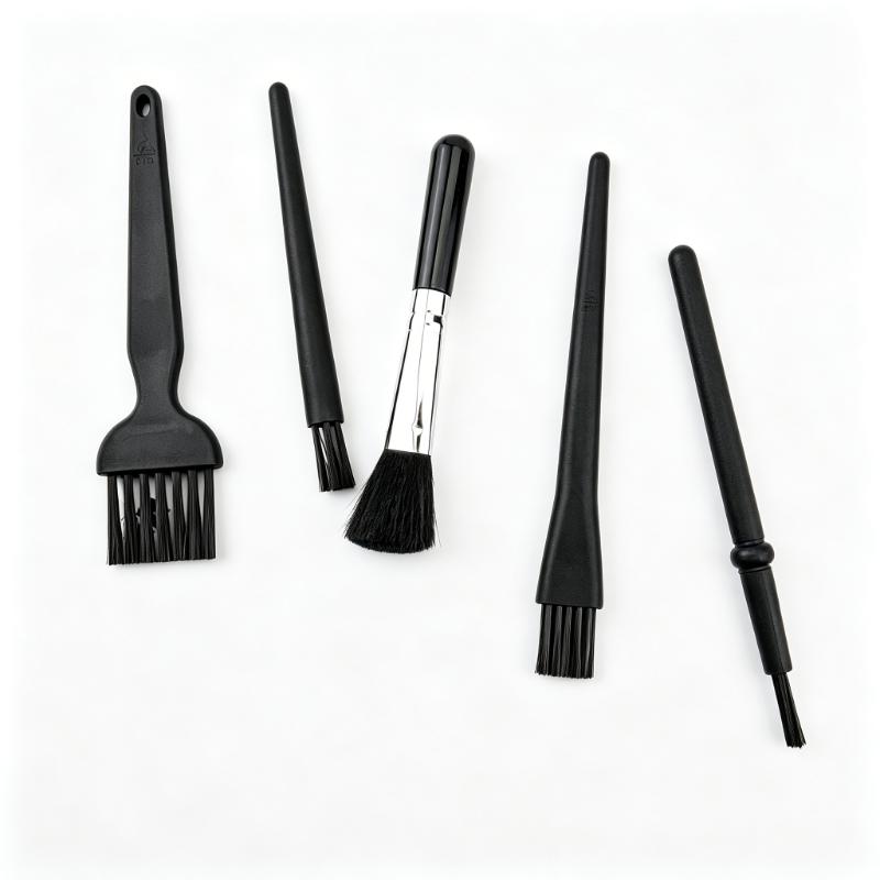 CLEAN WORLD Multi-Size Anti-Static Electronic Cleaning Brushes, 5-in-1 Nylon Dust Removal Tool for Keyboard, Camera Lens, Motherboard and Small Crevices