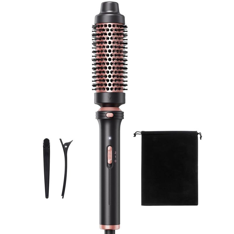 CLEAN WORLD Detachable Ceramic Hot Round Brush | One Step Salon Blowout Volumizing Styling Brush