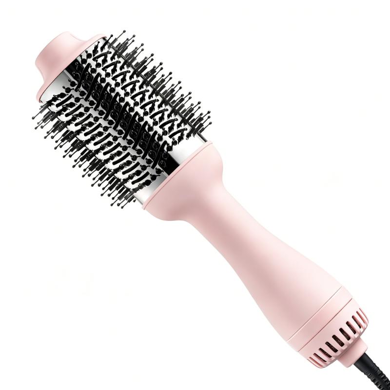 CLEAN WORLD Nano Titanium Ionic Hot Air Round Brush | 3 Modes Salon One Step Blowout Styling Brush
