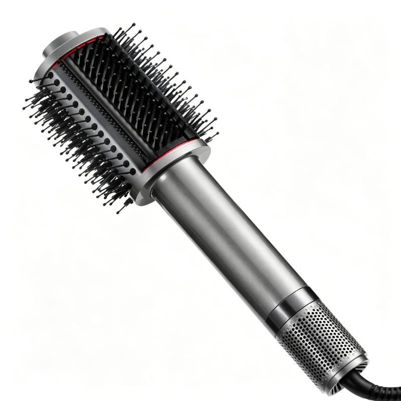 CLEAN WORLD Slim Design Fast Dry One Step Blow Dry Brush | 3 Modes Ionic Anti-Frizz Thermal Round Styling Brush