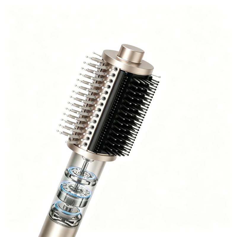 CLEAN WORLD Slim Design Fast Dry One Step Blow Dry Brush | 3 Modes Ionic Anti-Frizz Thermal Round Styling Brush