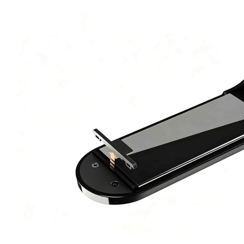 CLEAN WORLD One Pass Dual-Side Clamp Hair Straightener Brush | Ceramic Anti-Pull Thermal Straightening Comb