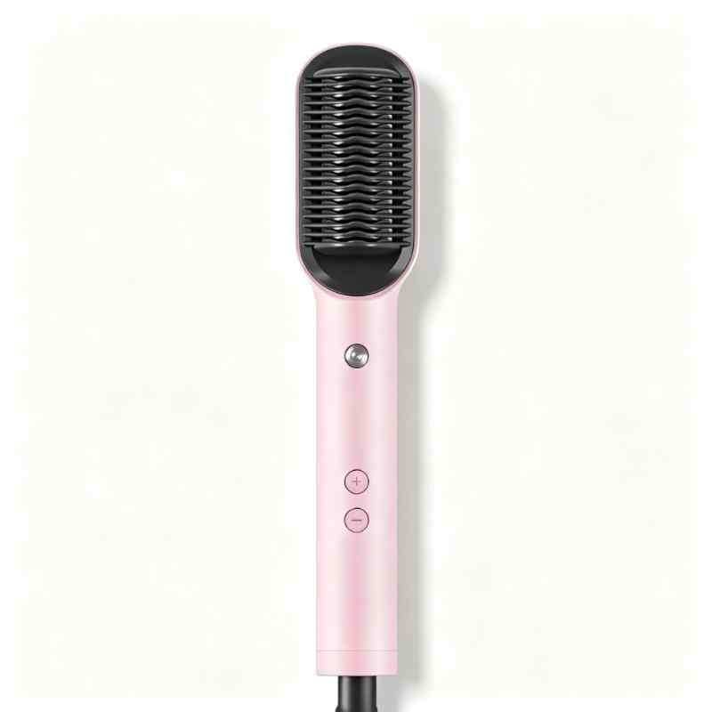 CLEAN WORLD Upgraded Ionic Straightening Brush | Dual Size Mini & Plus Heat Hair Straightener Comb with Smart T-Sensor Technology