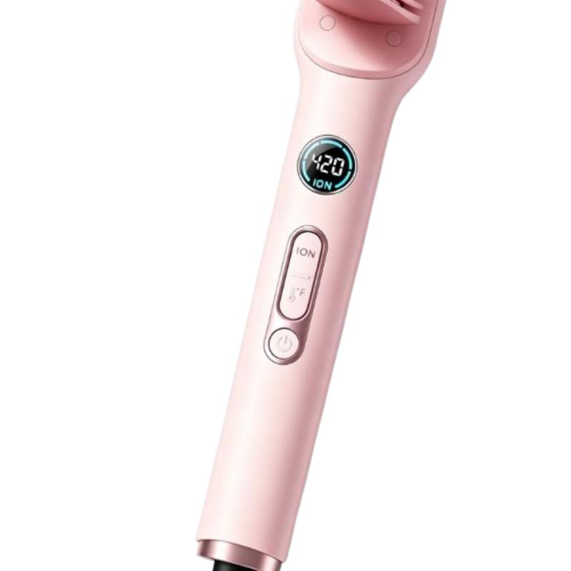 CLEAN WORLD Upgraded Ionic Straightener Brush, Anti-Scald Heat Straightener Comb for Curly & Thick Hair