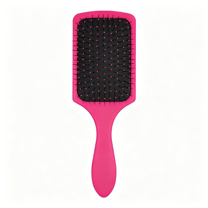 CLEAN WORLD Large Paddle Detangling Brush | Anti-Frizz No Breakage Cushion Hair Brush for All Hair Textures