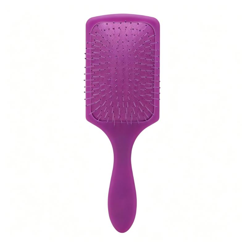 CLEAN WORLD Large Paddle Detangling Brush | Anti-Frizz No Breakage Cushion Hair Brush for All Hair Textures
