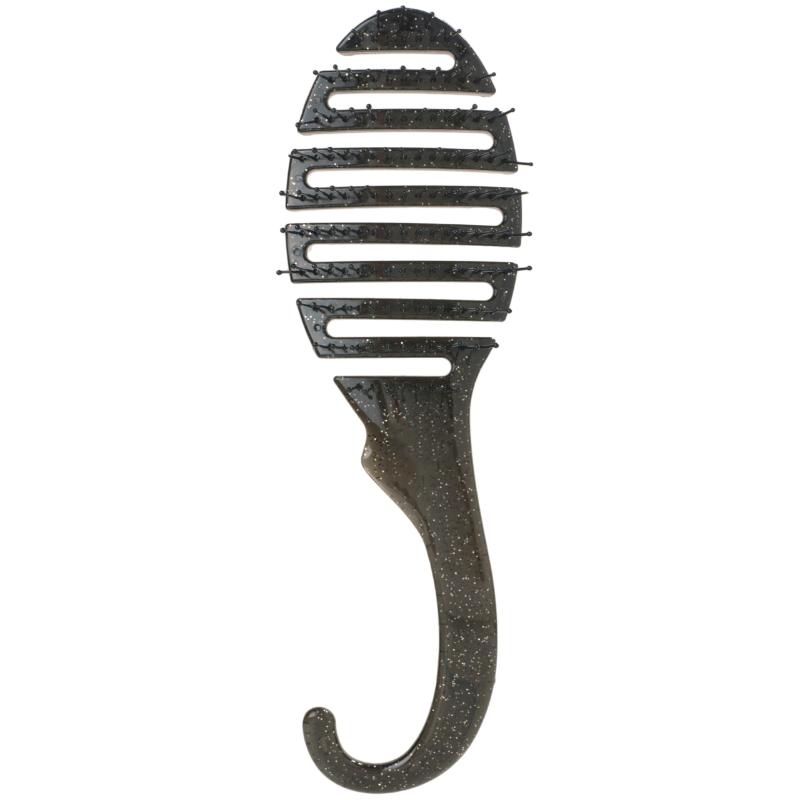 CLEAN WORLD Vented Shower Detangling Brush with Hanging Hook | Flexible Bristle Wet Hair Comb for Hair Treatment