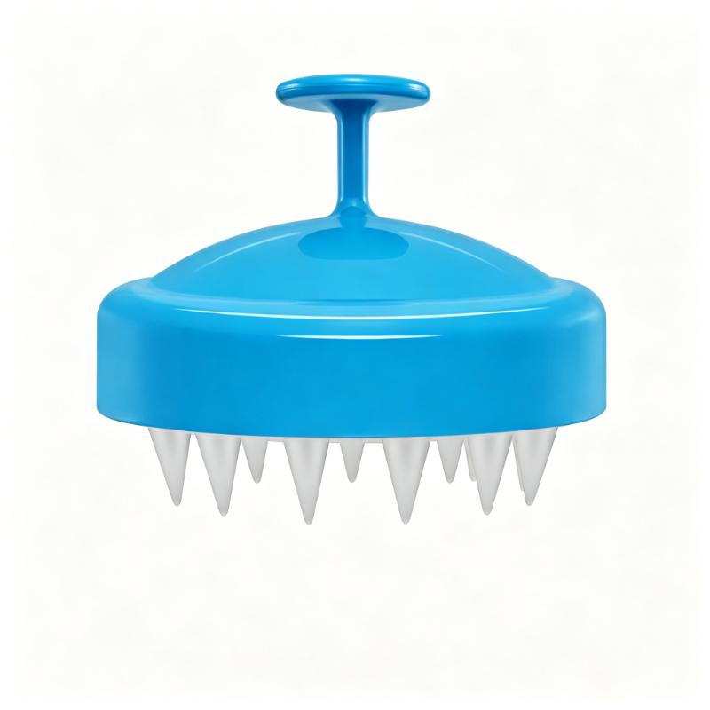 CLEAN WORLD Scalp Massage Shampoo Brush | Soft Silicone Bristle Anti-Dandruff Hair Wash Comb