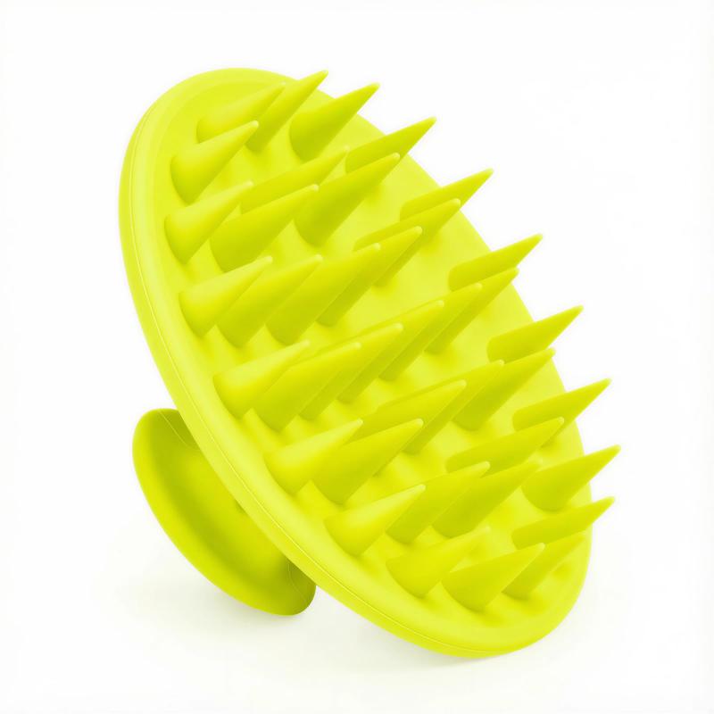 CLEAN WORLD Soft Silicone Scalp Massage Shampoo Brush | Anti-Dandruff Shower Hair Scrub Comb for Healthy Scalp