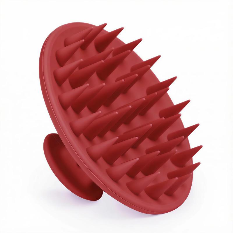 CLEAN WORLD Soft Silicone Scalp Massage Shampoo Brush | Anti-Dandruff Shower Hair Scrub Comb for Healthy Scalp