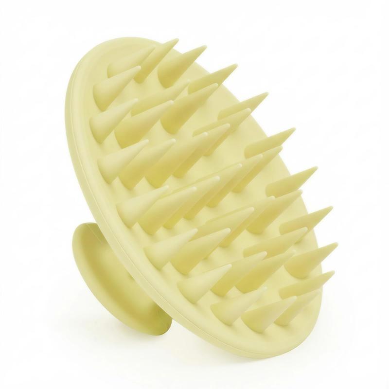 CLEAN WORLD Soft Silicone Scalp Massage Shampoo Brush | Anti-Dandruff Shower Hair Scrub Comb for Healthy Scalp