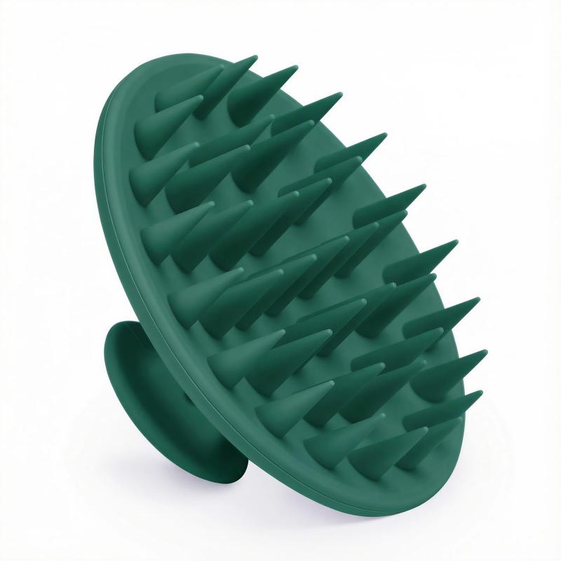 CLEAN WORLD Soft Silicone Scalp Massage Shampoo Brush | Anti-Dandruff Shower Hair Scrub Comb for Healthy Scalp