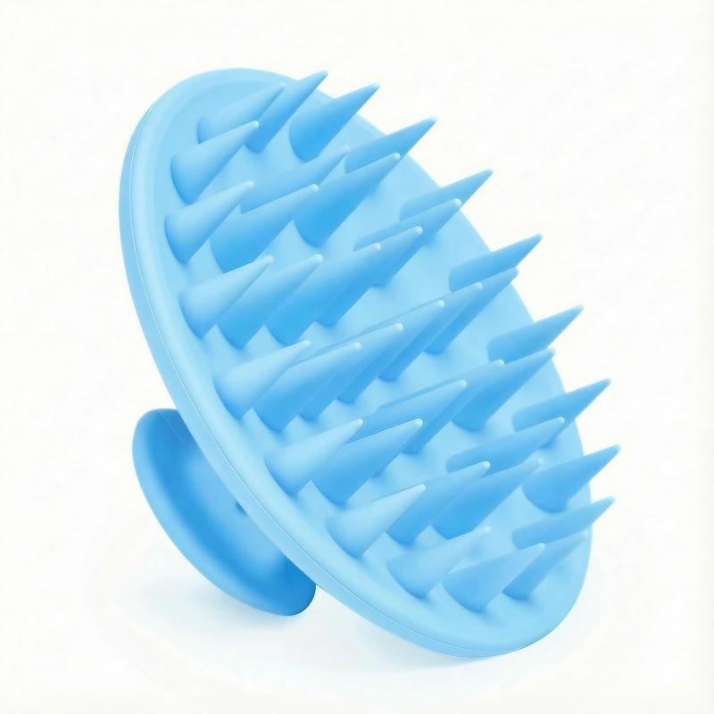 CLEAN WORLD Soft Silicone Scalp Massage Shampoo Brush | Anti-Dandruff Shower Hair Scrub Comb for Healthy Scalp