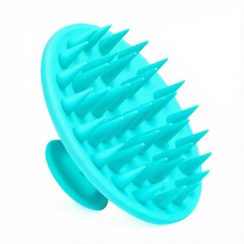 CLEAN WORLD Soft Silicone Scalp Massage Shampoo Brush | Anti-Dandruff Shower Hair Scrub Comb for Healthy Scalp