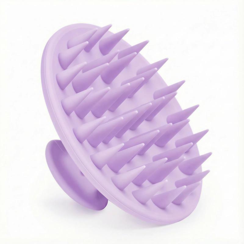 CLEAN WORLD Soft Silicone Scalp Massage Shampoo Brush | Anti-Dandruff Shower Hair Scrub Comb for Healthy Scalp