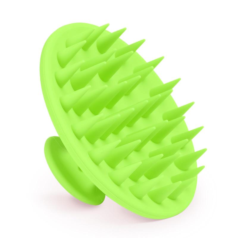 CLEAN WORLD Soft Silicone Scalp Massage Shampoo Brush | Anti-Dandruff Shower Hair Scrub Comb for Healthy Scalp