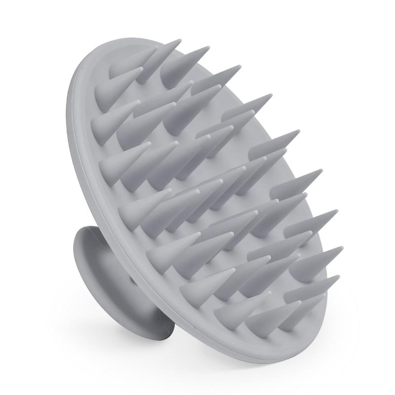 CLEAN WORLD Soft Silicone Scalp Massage Shampoo Brush | Anti-Dandruff Shower Hair Scrub Comb for Healthy Scalp