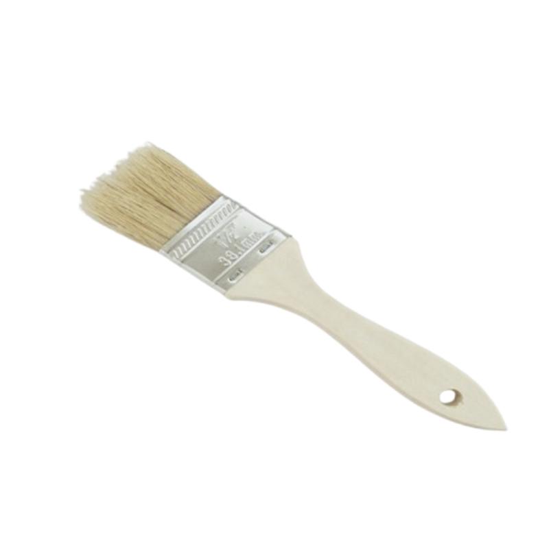 CLEAN WORLD Professional 100% Pig Bristle Paint Brushes with Natural Wooden Handle, Multi-Size Custom Wall Paint Brush for DIY Painting & Daily Cleaning