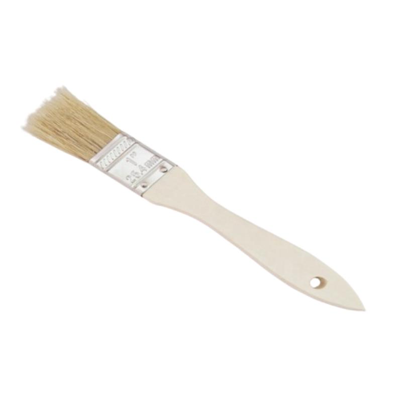 CLEAN WORLD Professional 100% Pig Bristle Paint Brushes with Natural Wooden Handle, Multi-Size Custom Wall Paint Brush for DIY Painting & Daily Cleaning