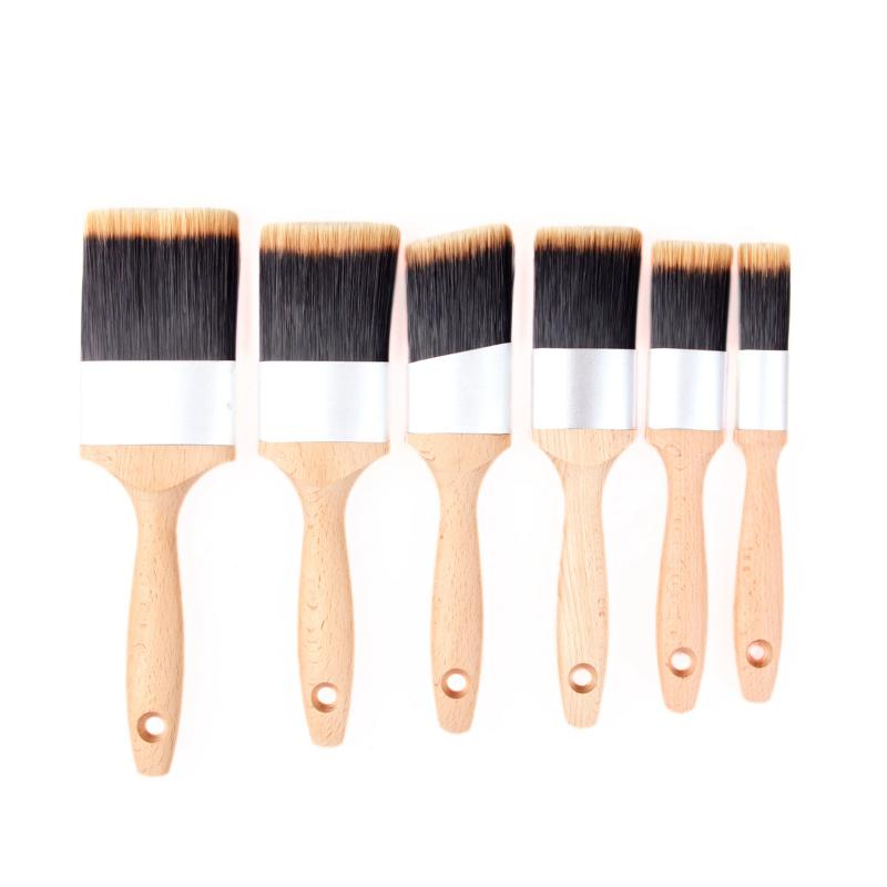 CLEAN WORLD Premium Horse Hair Paint Brushes with Beech Wood Handle & Aluminum Ferrule, Multipurpose Professional Artist Paint Brush Set for Home Decoration & Art Painting
