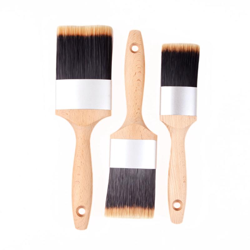 CLEAN WORLD Premium Horse Hair Paint Brushes with Beech Wood Handle & Aluminum Ferrule, Multipurpose Professional Artist Paint Brush Set for Home Decoration & Art Painting