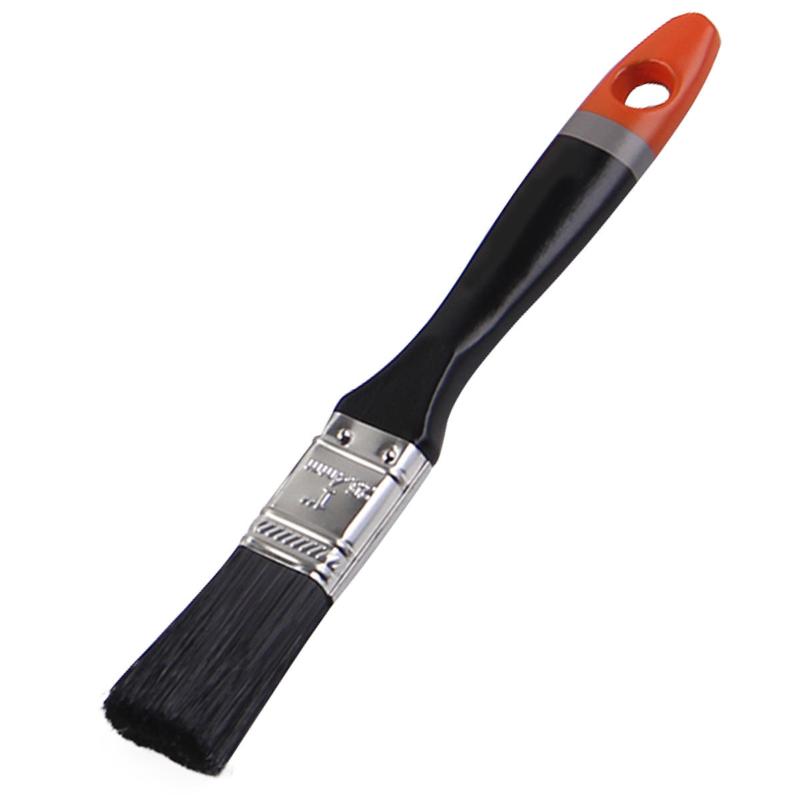 CLEAN WORLD Professional Multipurpose Chip Paint Brushes, Durable Wooden Handle & Dense Flexible Black Bristle Paintbrush for Wall Decoration and Daily Cleaning Supplies