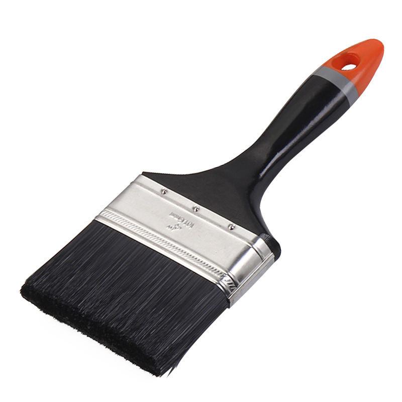 CLEAN WORLD Professional Multipurpose Chip Paint Brushes, Durable Wooden Handle & Dense Flexible Black Bristle Paintbrush for Wall Decoration and Daily Cleaning Supplies