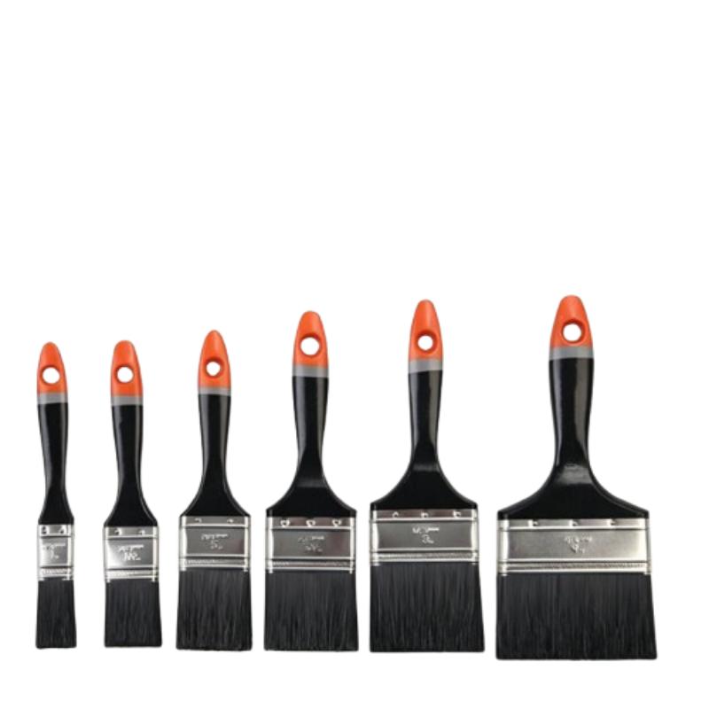 CLEAN WORLD Professional Multipurpose Chip Paint Brushes, Durable Wooden Handle & Dense Flexible Black Bristle Paintbrush for Wall Decoration and Daily Cleaning Supplies