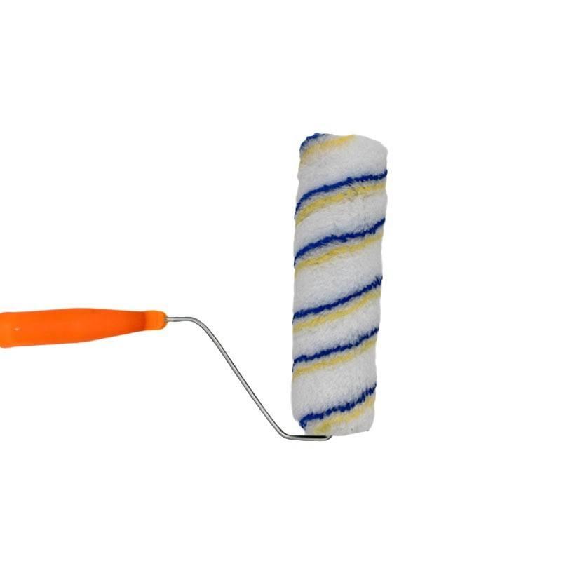 CLEAN WORLD 9 Inch Synthetic Paint Roller Brush | Durable Stripe Paint Roller for Interior Wall DIY & Industrial Painting