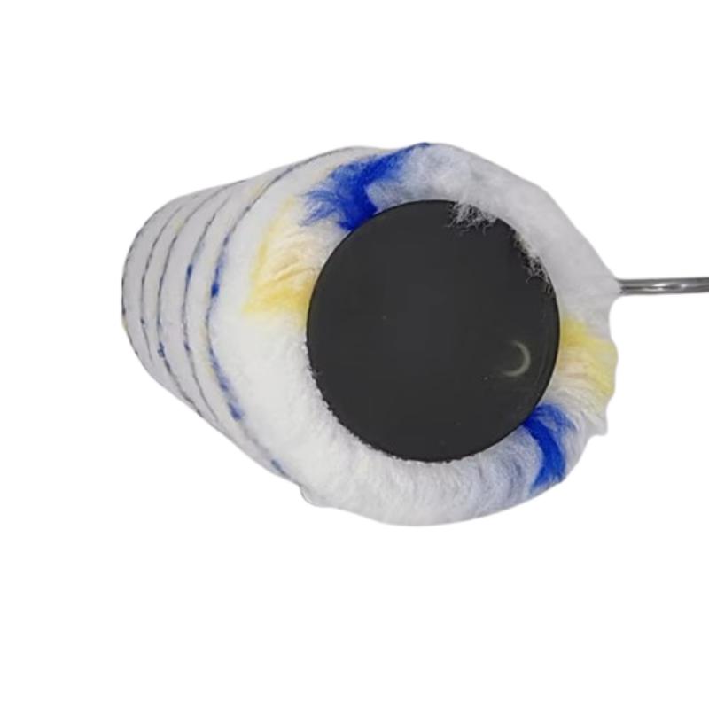 CLEAN WORLD 9 Inch Synthetic Paint Roller Brush | Durable Stripe Paint Roller for Interior Wall DIY & Industrial Painting
