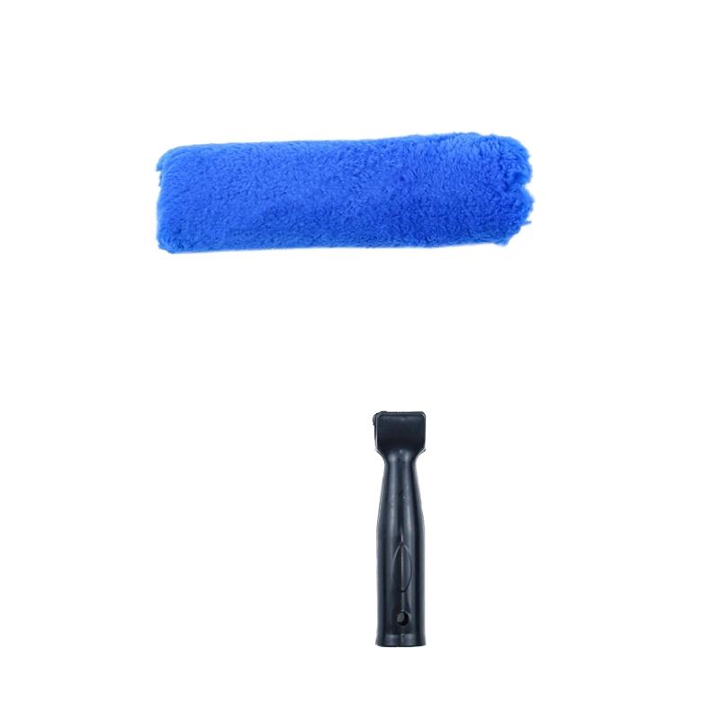 CLEAN WORLD 4" Quick Release Industrial Paint Roller | Polyester & Sponge Mini Paint Roller for DIY Wall Painting & Wallpaper Gluing